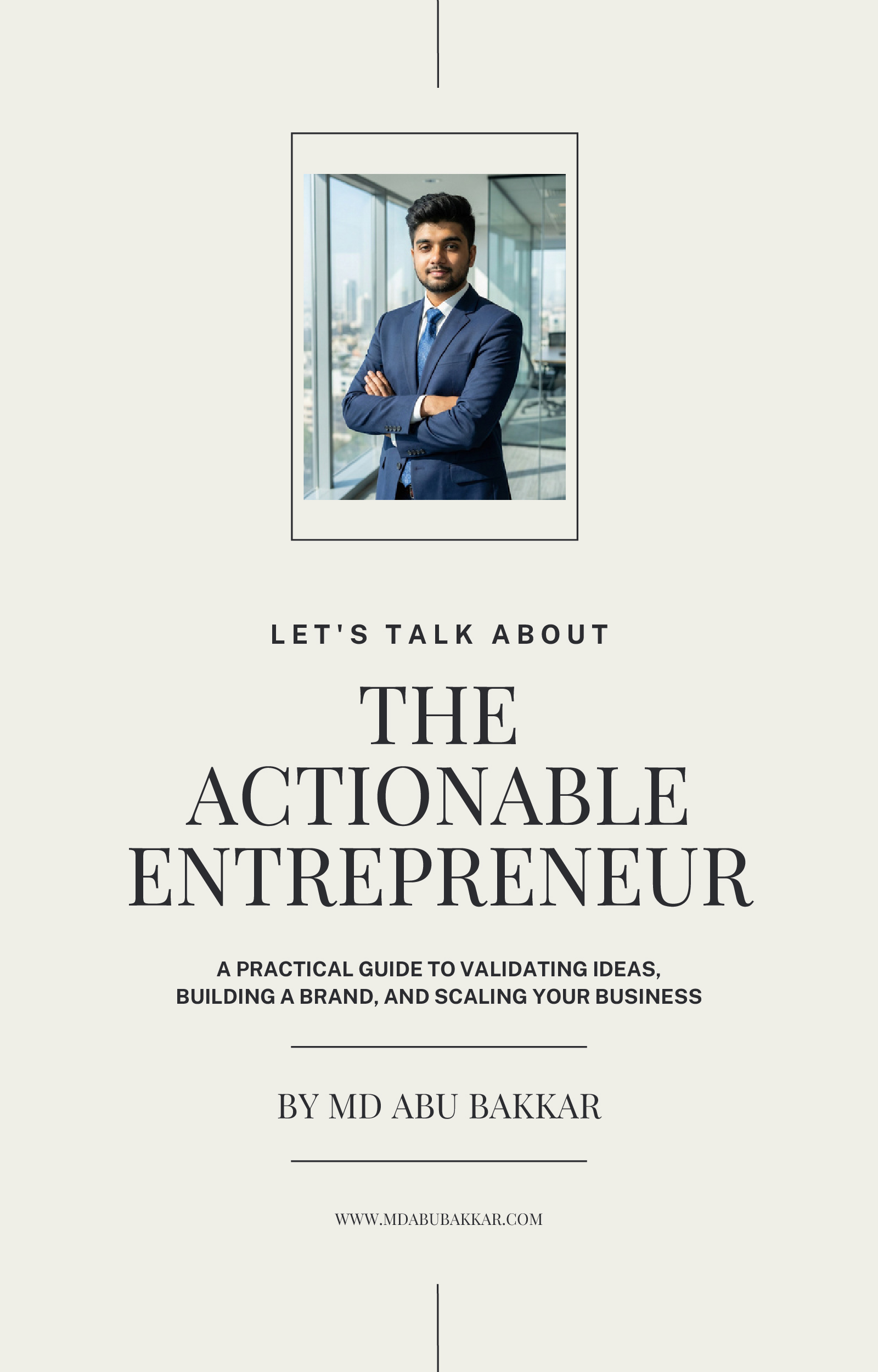 Let's Talk About The Actionable Entrepreneur cover